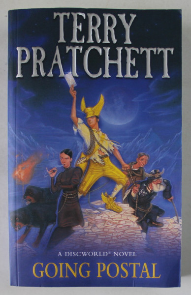 GOING POSTAL , A DISCWORLD NOVEL by TERRY PRATCHET , 1999, PREZINTA URME DE UZURA