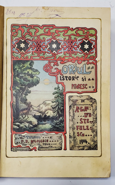 GORJUL ISTORIC SI PITORESC de ALEXANDRU STEFULESCU , 1904 *LIPSA HARTA