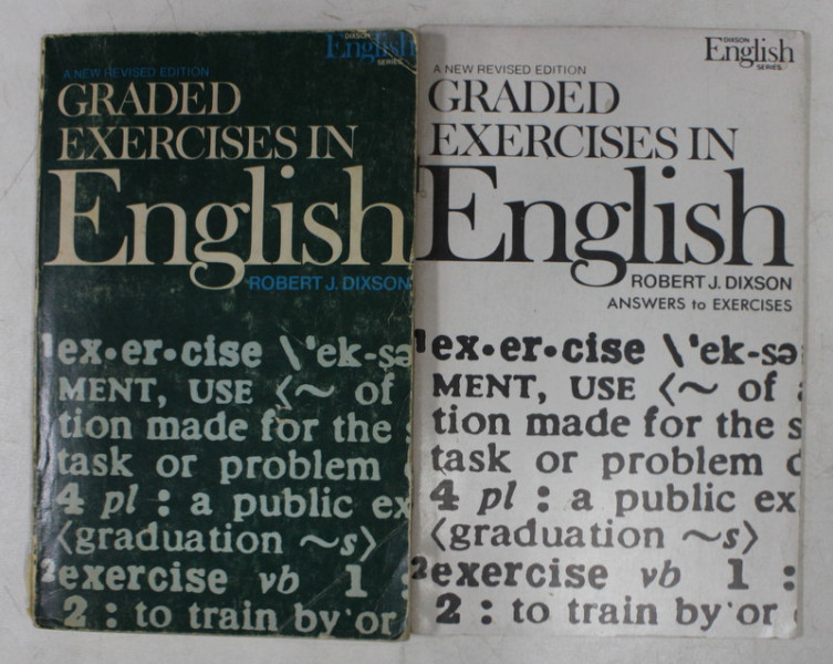 GRADED  EXERCISES IN ENGLISH , VOLUMES  I - II by ROBERT J. DIXSON , 1971