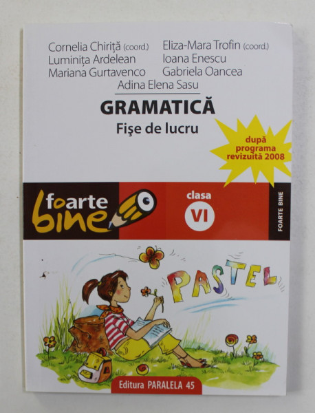 GRAMATICA - FISE DE LUCRU , CLASA VI de CORNELIA CHIRITA ..ADINA ELENA SASU , 2008