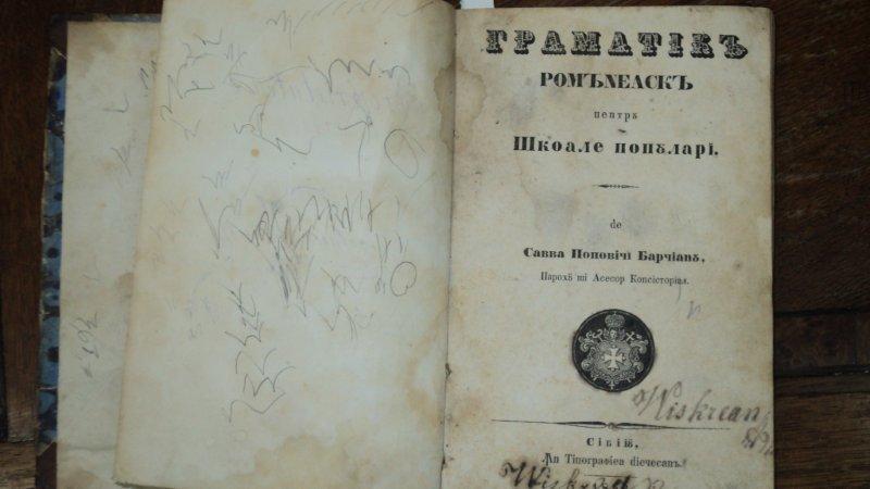 Gramatica romaneasca pentru scolile populare, Sava Popovici Barcian, Sibiu 1853