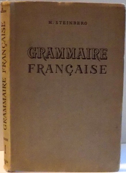 GRAMMAIRE FRANCAISE , 1972
