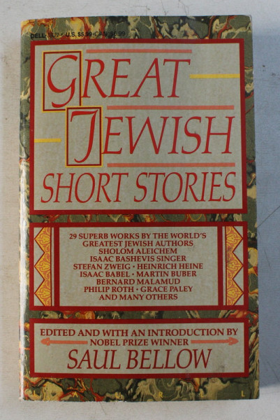 GREAT JEWISH , SHORT STORIES by SAUL BELLOW , 1988