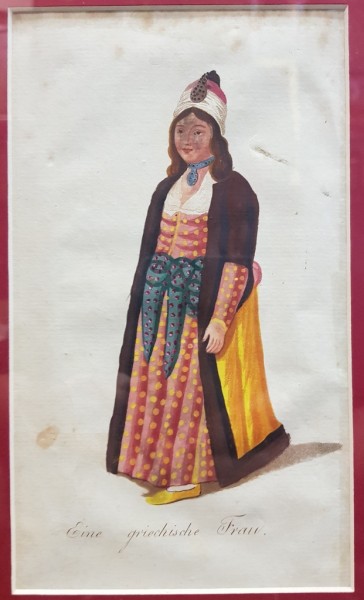Grecoaica , Gravura colorata, inceput de secol 19