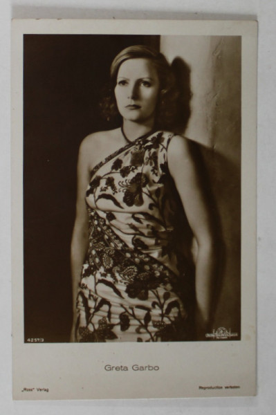 GRETA GARBO ( 1905- 1990 ) , ACTRITA SUEDEZA , CARTE POSTALA , 1930
