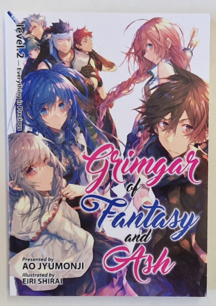 GRIMGAR OF FANTASY AND ASH , LEVEL 2 . EVERYTHING IS PRECIOUS , by AO JYUMONJI , illustrated by EIRI SHIRAI , 2013