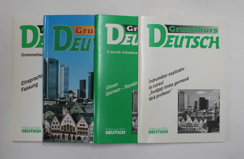 GRUNDKURS DEUTSCH , SET DE PATRU CARTI , 1995