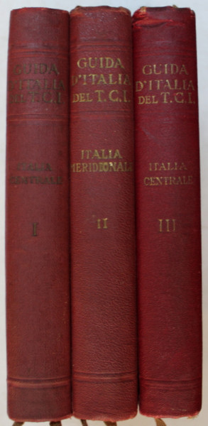 GUIDA D ' ITALIA DEL TOURING CLUB ITALIANO , VOL. I - III ,  1923 - 1924