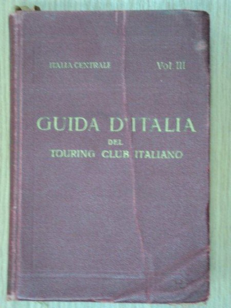 GUIDA D'ITALIA-L.V. BERTARELLI  VOL 3  1923