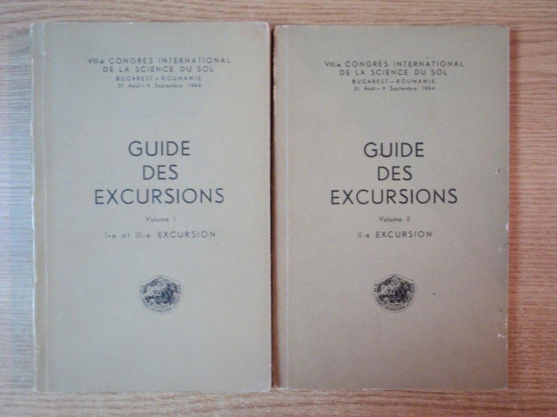 GUIDE DES EXCURSIONS , VOL. I - II , 1964