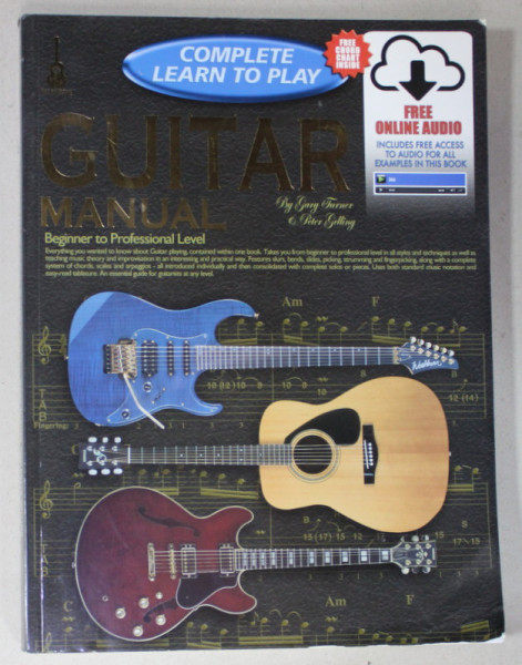 GUITAR MANUAL , BEGINNER TO PROFESSIONAL LEVEL by GARY TURNER ...LEARN TO PLAY MUSIC .COM , ANII '2000