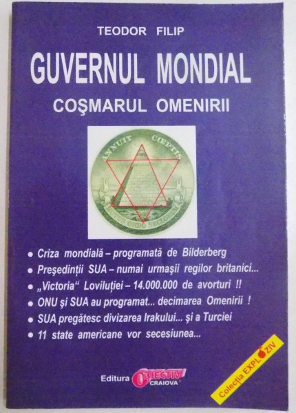 GUVERNUL MONDIAL , COSMARUL OMENIRII de TEODOR FILIP