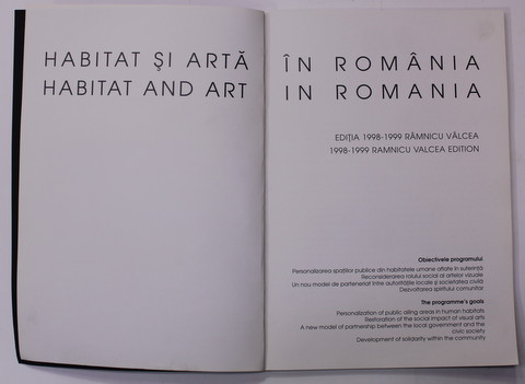 HABITAT SI ARTA IN ROMANIA HAR II , EDITIA 1998  -1999, RAMNICU VALCEA , DEDICATIE *