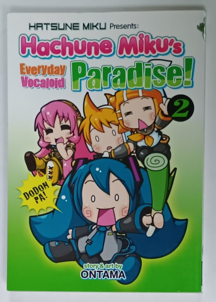 HACHUME MIKU 'S EVERYDAY VOCALOID PARADISE ! no. 2 , story and art by ONTAMA , 2018, BENZI DESENATE *