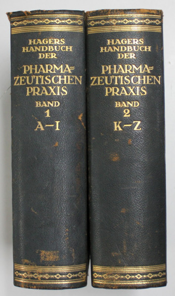 HAGERS HANDBUCH DER PHARMAZEUTISCHEN PRAXIS ( MANUAL DE PRACTICA FARMACEUTICA ) , TOMES I - II von G. FRERICHS ... Z. HORNIG , 1930