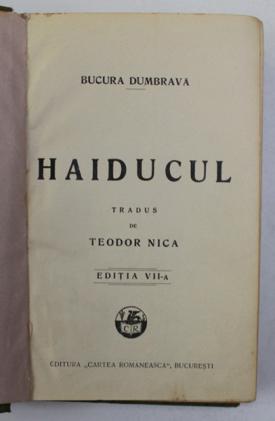 HAIDUCUL de BUCURA DUMBRAVA , 1914