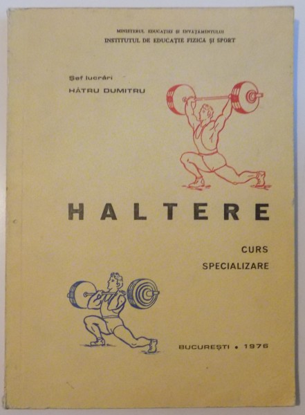 HALTERE  CURS DE SPECIALIZARE , 1976