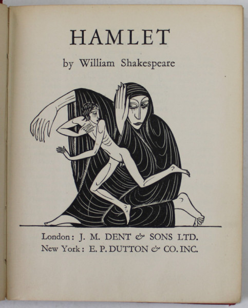HAMLET  by WILLIAM SHAKESPEARE , with engravings by ERIC GILL , 1934