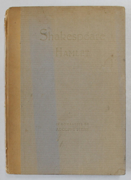 HAMLET de SHAKESPEARE  1922 ,MICI DEFECTE LA COTOR