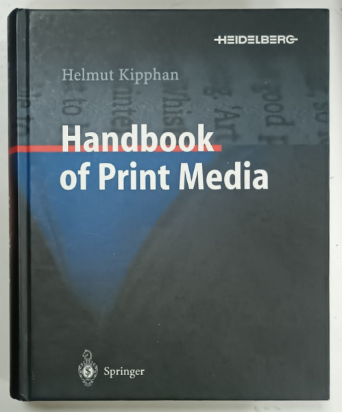 HANDBOOK OF PRINT MEDIA by HELMUT KIPPHAN, 2001, CD*