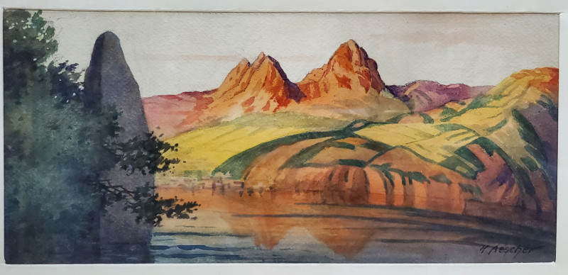 Hans Aescher (1866-1947) - Peisaj