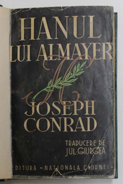HANUL LUI ALMAYER de JOSEPH CONRAD ,  1938