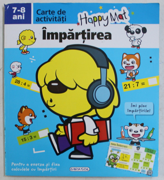 HAPPY MAT  - IMPARTIREA   - CARTE DE ACTIVITATI  ,  7 - 8  ANI , 2017