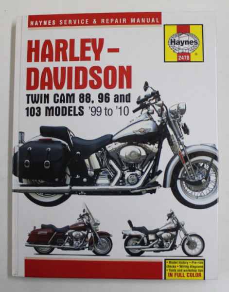 HARLEY - DAVIDSON TWIN CAM 88 , 96 AND 103 - SERVICE AND REPAIR MANUAL by ALAN AHLSTRAND , 2010