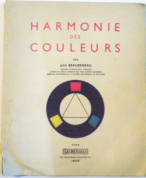 HARMONIE DES COULEURS par JULIE BEAUDENEAU, 1948