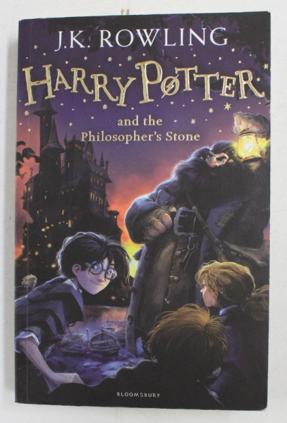 HARRY POTTER AND THE PHILOSOPHER 'S STONE by J.K. ROWLING , 2014 * COPERTA UZATA