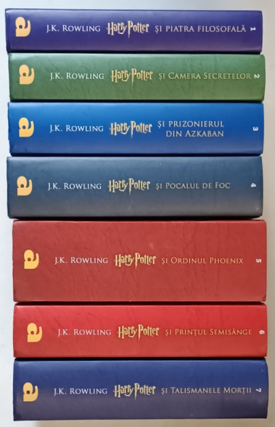 HARRY POTTER , VOLUMELE I - VII de J. K. ROWLING *EDITIE CARTONATA , *EDITURA ARTHUR
