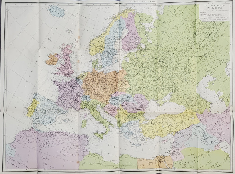 Harta detaliata a Europei