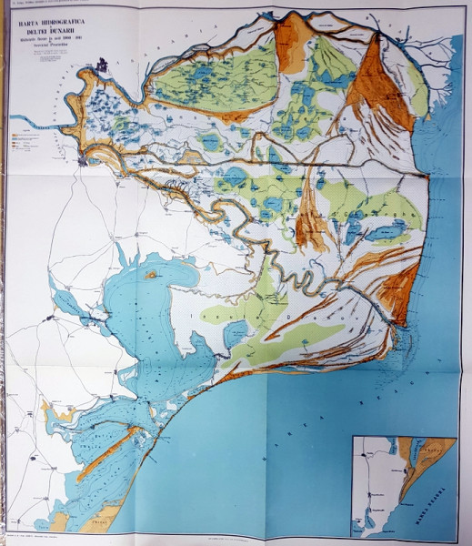 Harta Hidrografica a Deltei Dunarii