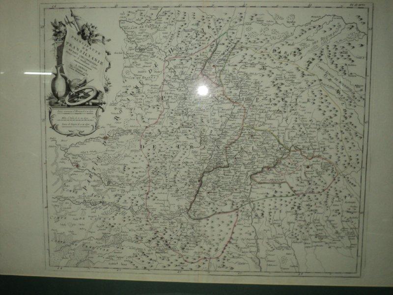Harta principatului Transilvaniei, P. Santini 1784