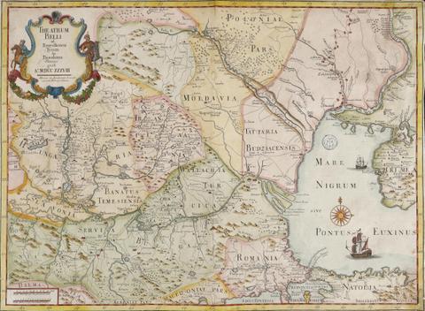 Harta, Razboiul Ruso-Turc din 1735–1739, Joseph-Nicolas Delisle - Saint Petersburg, 1738