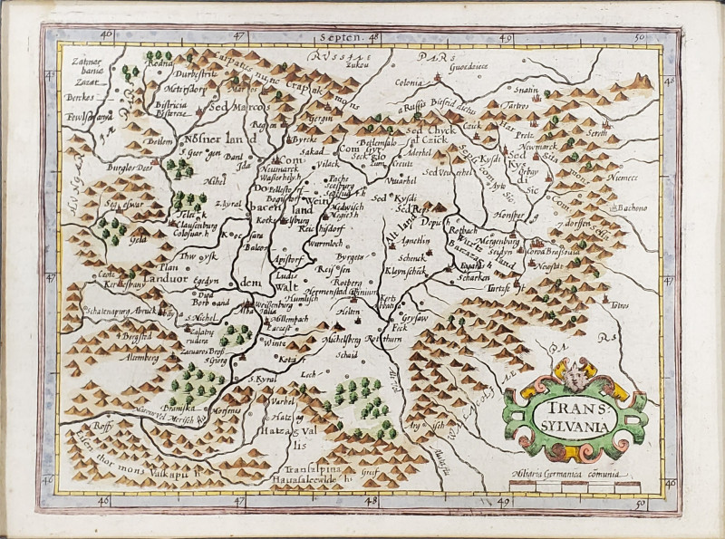 Harta Transilvania, Harta dupa Gerard Mercator, 1635