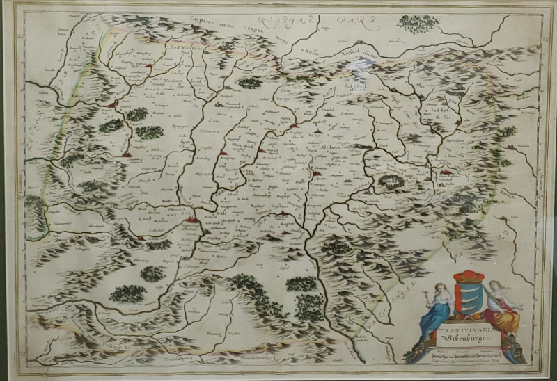 Harta Transilvania, Willem Janszoon Blaeu, 1636