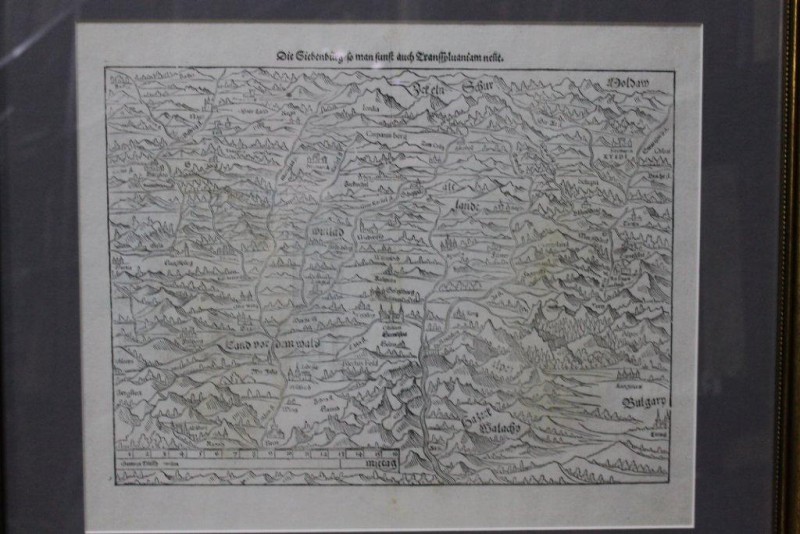 Harta Transilvaniei, Sebastian Munster 1574 - Die Siebenbürg, so man sunst auch Transsylvaniam nennt