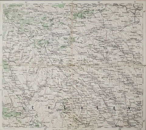 HARTA ZONEI KODIMA- BALTA - DUBASARI - BOGOPOLI , SCARA 1:300.000 , 1881