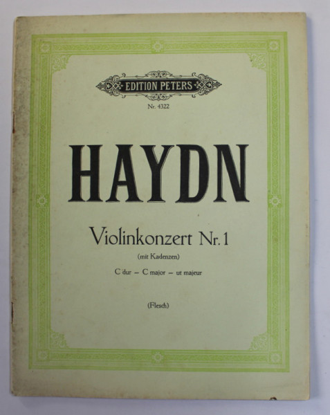 HAYDN - VIOLINKONZERT NR. 1 ( MIT KADENZEN ) C DUR , 1969 , CONTINE PARTITURI