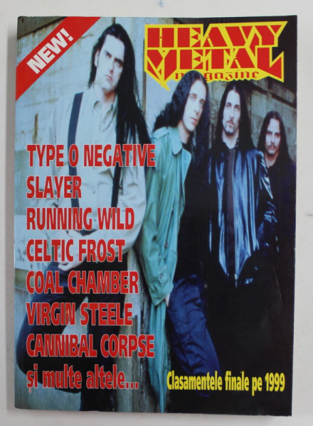 HEAVY METAL MAGAZINE , CLASAMENTELE FINALE PE 1999 * LIPSA PAGINA DE TITLU