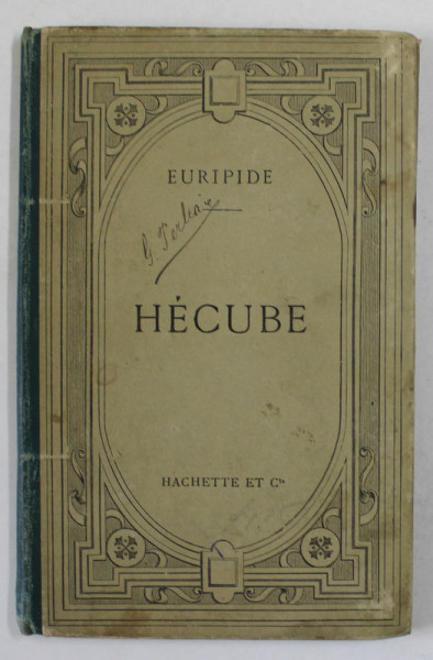 HECUBE par EURIPIDE , TEXTE GREC , 1882