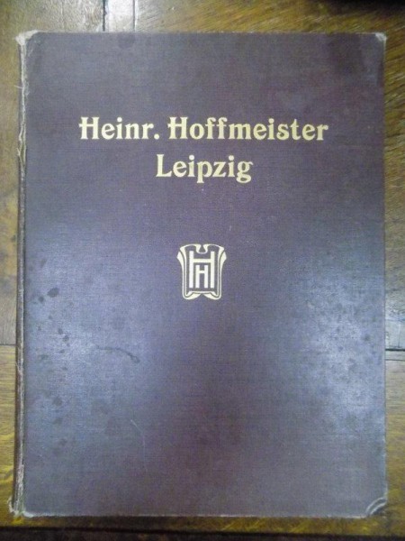 Heinr. Hoffmeister Leipzig, Catalog cu tipuri de litera