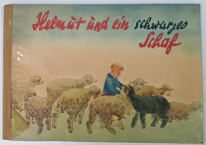 HELMUT UND EIN SCHWARZES SCHAF (  HELMUT SI OAIA NEAGRA )  TEXT IN LIMBA GERMANA , von WALTER KRUMBACH , bilder IRMA ZEIDLER , 1961