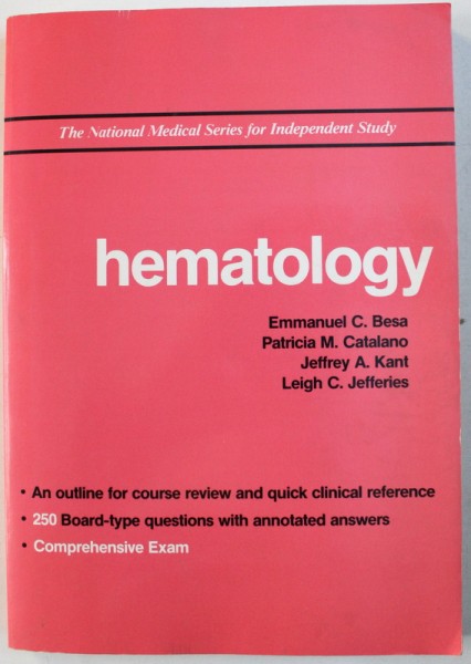 HEMATOLOGY  by EMMANUEL C. BESA ...LEIGH C . JEFFERIES , 1992