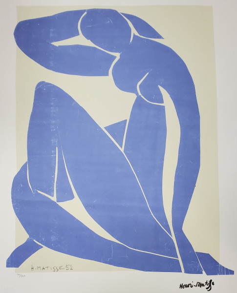 Henri Matisse (1869-1954) - Nud Albastru, Litografie