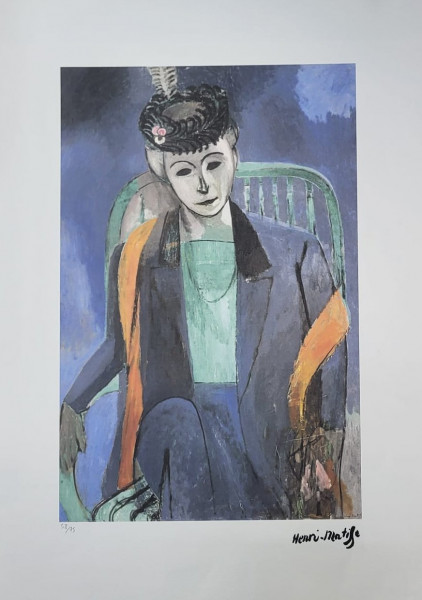Henri Matisse (1869-1964) - Portretul Sotiei Artistului, Cromolitografie