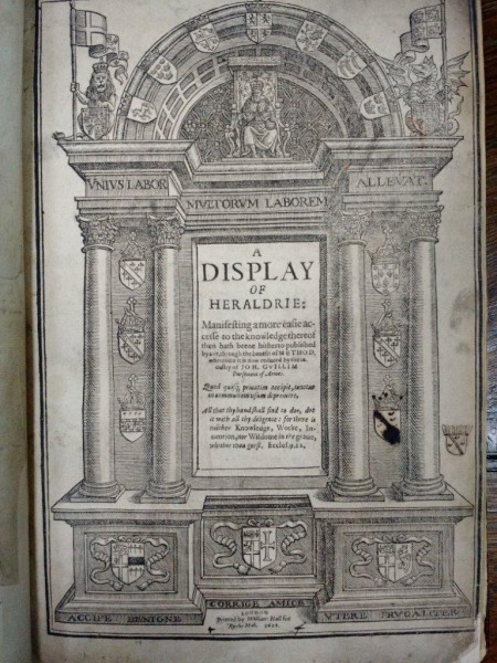 Heraldica, John Guillim, Prima editie, Londra 1611