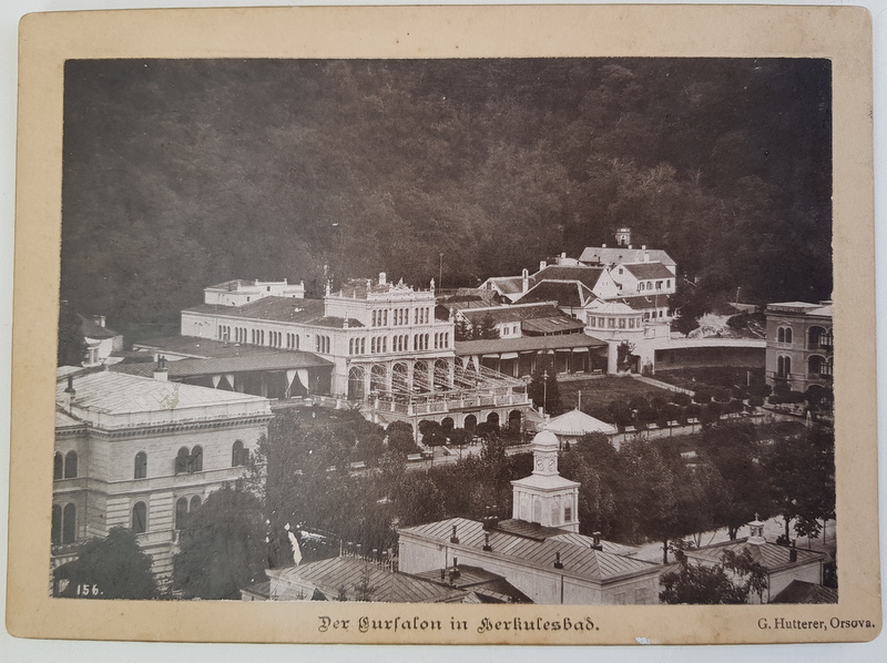 Herculane, Vedere generala - Fotografie originala cca 1900