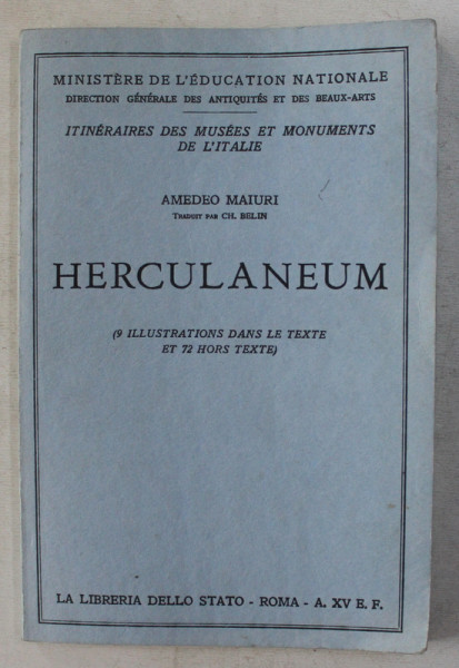 HERCULANEUM par AMEDEO MAIURI , 1936